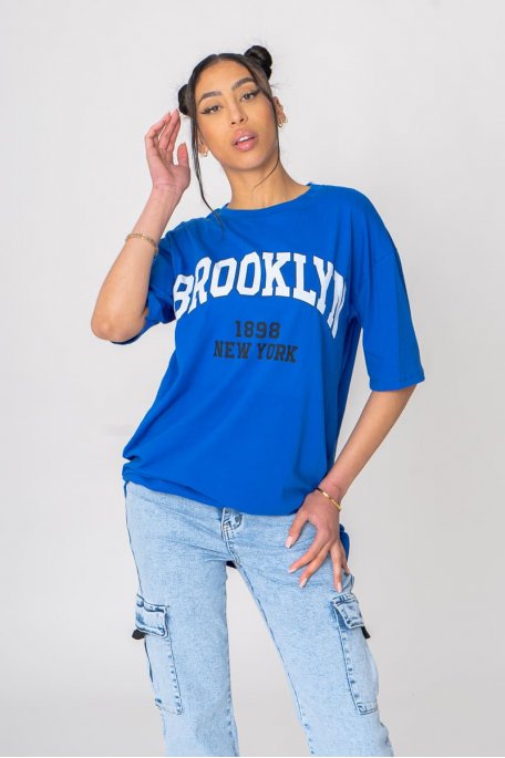 Tee-shirt brooklyn bleu