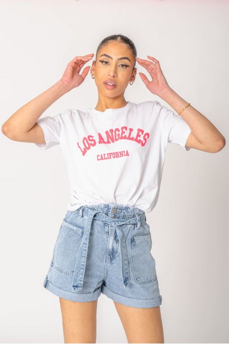 Tee shirt Los Angeles blanc