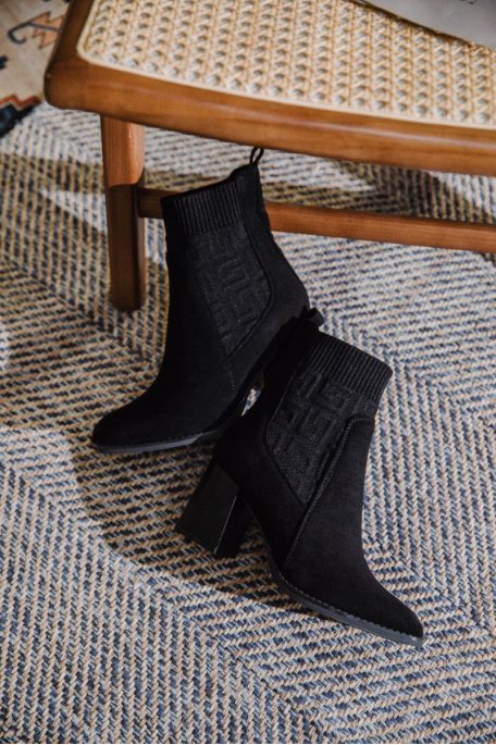 Bottine chaussette sans talon hot sale