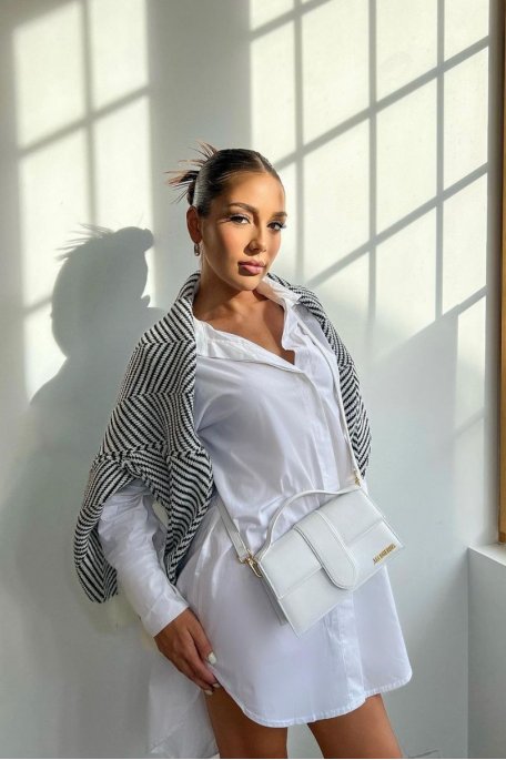 Chemise oversize longue blanc