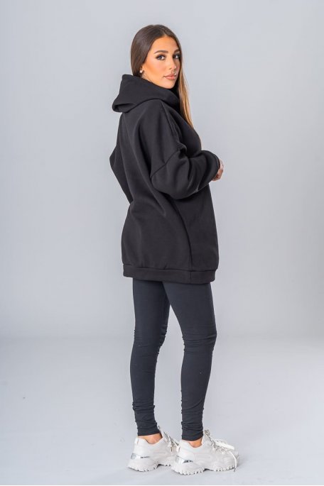 Ensemble sweat à capuche et legging noir