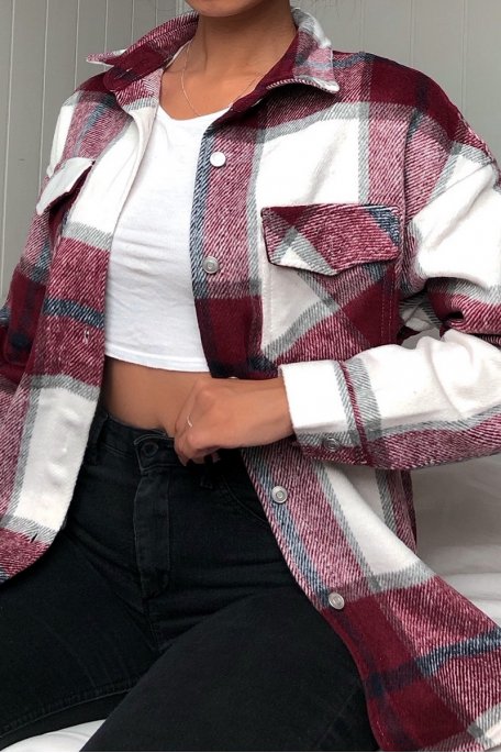 Red plaid overshirt