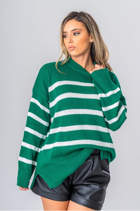 Green sailor sweater