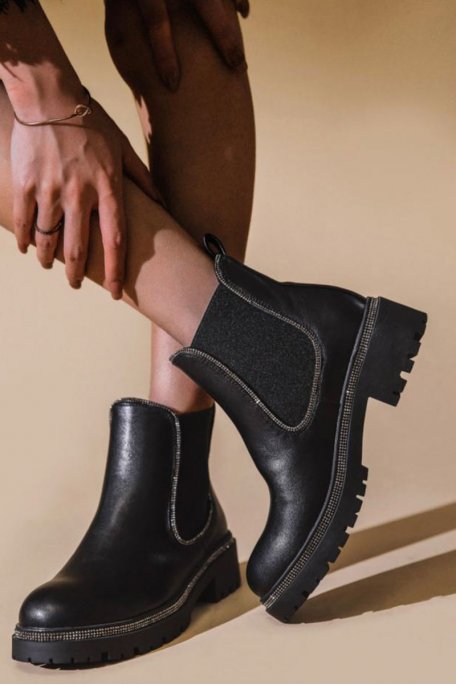 Chelsea-Boots schwarz