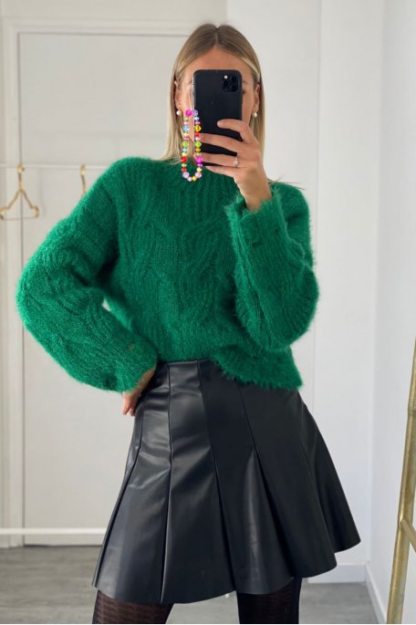 Black imitation skirt