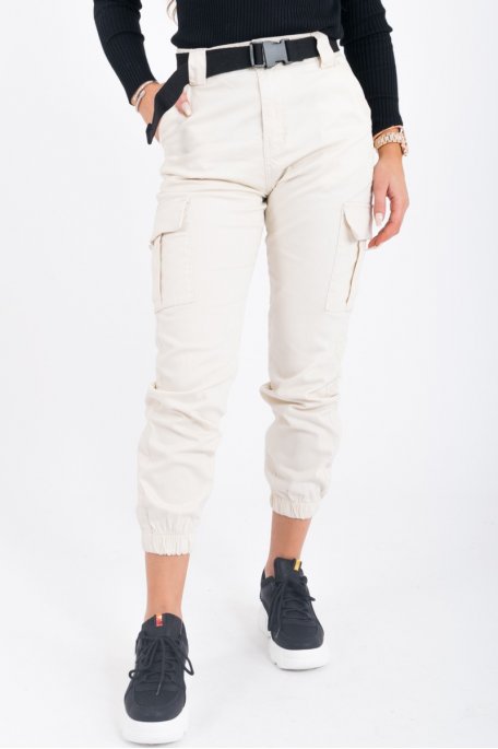 Belted cargo pants