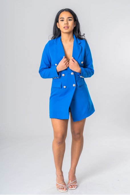 Robe blazer bleu marine deals