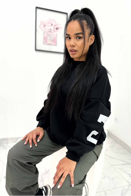 Sweat large dos California noir