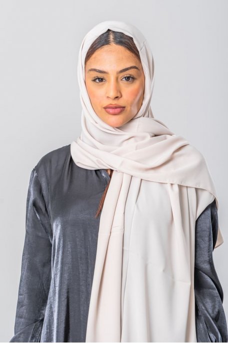 Beige silk scarf from Medina
