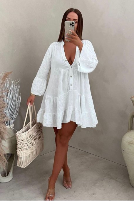 White cotton dress