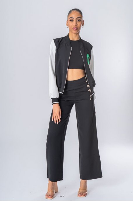 Varsity jacket patch C black