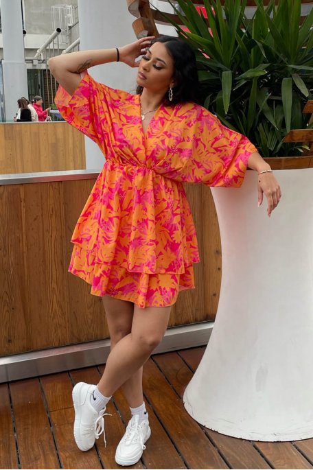 Robe orange courte online
