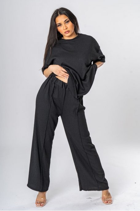 Black shorts set