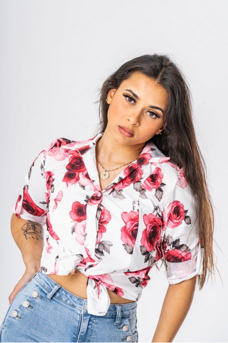 copy of Blue rolled up sleeve shirt