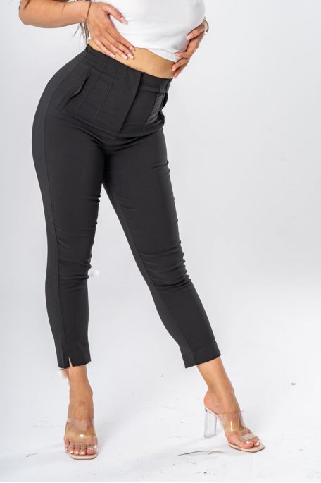Pantalon tailleur slim clearance femme