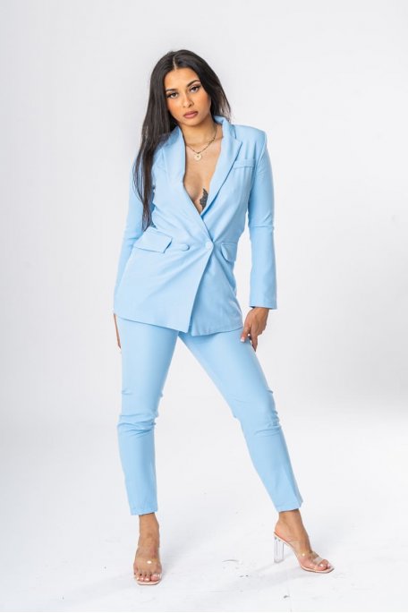 Blue blazer set