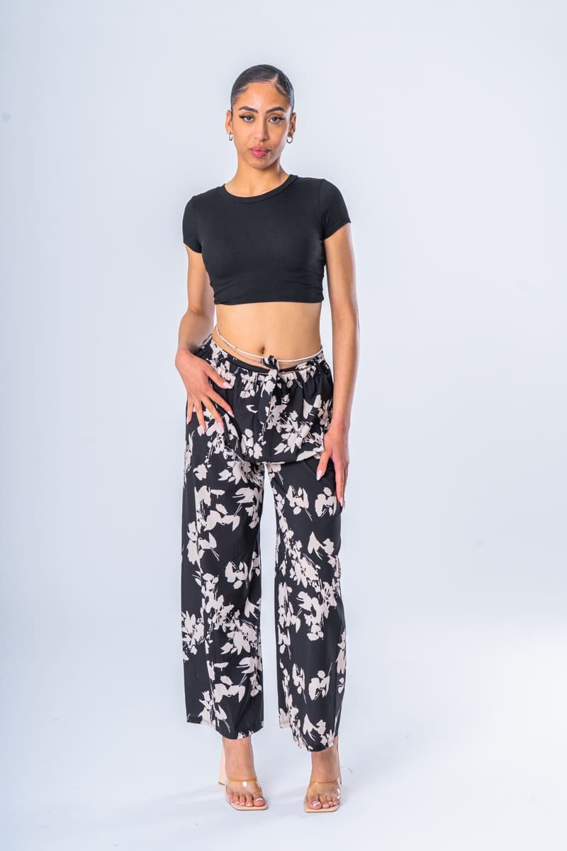 Pantalon motif femme cheap