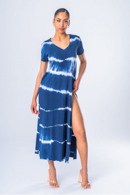 copy of Robe t-short fendu tie and dye
