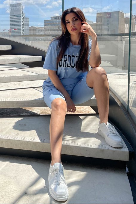 Fahrrad-T-Shirt Set Brooklyn blau