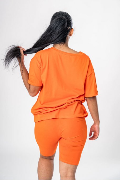 Ensemble cycliste orange 2025