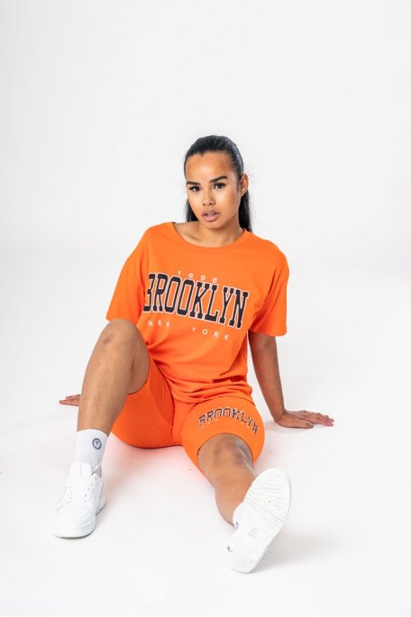 Ensemble online cycliste orange