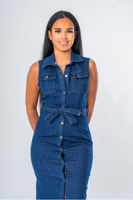 Robe en jean manche longue femme 2025