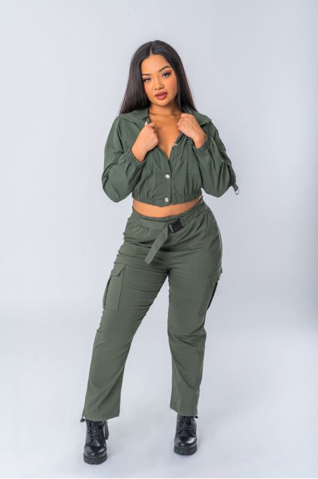 Khaki Cargo-Overall