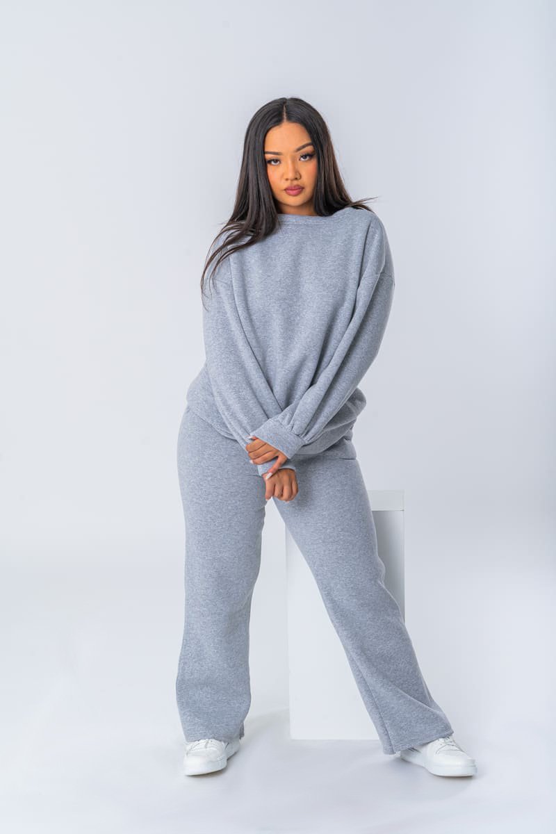 Ensemble de jogging oversize gris - Cinelle Paris, mode femme tendance