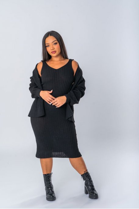 Black knitwear set
