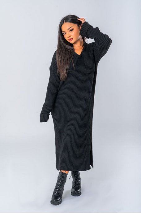 Black mesh dress