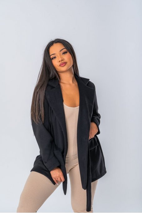 Black short coat