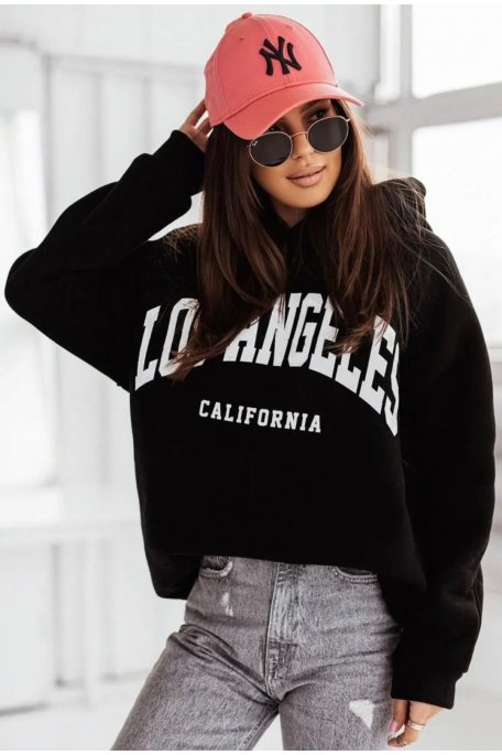 White hoodie Los Angeles - Cinelle Paris, fashion for women