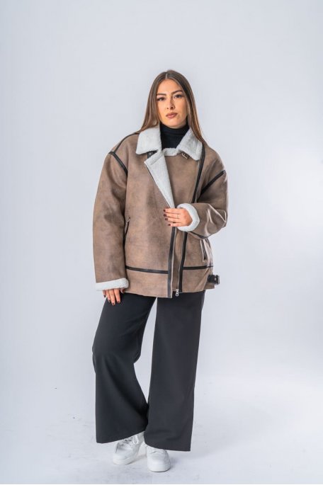 Bomberjacke Taupe