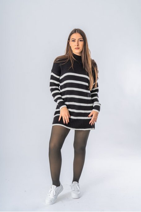 Black sheer fleece tights