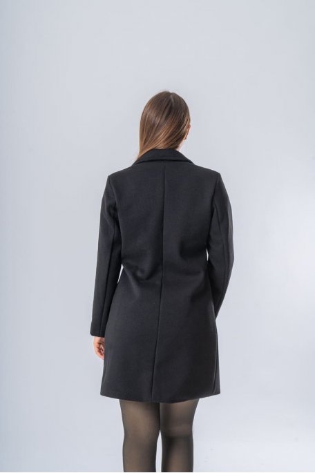 Manteau court noir - vue dos