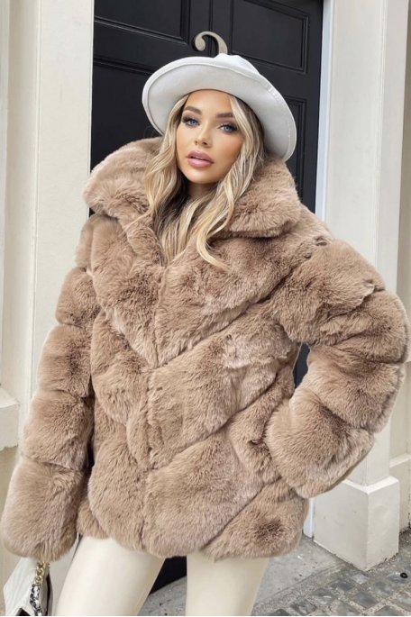 copy of Camel faux fur coat