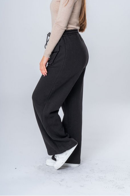 Pantalon jogging large noir