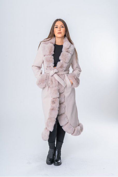 Veste simili cuir fausse fourrures fermeture éclair sans manches - Cinelle  Paris, mode femme tendance