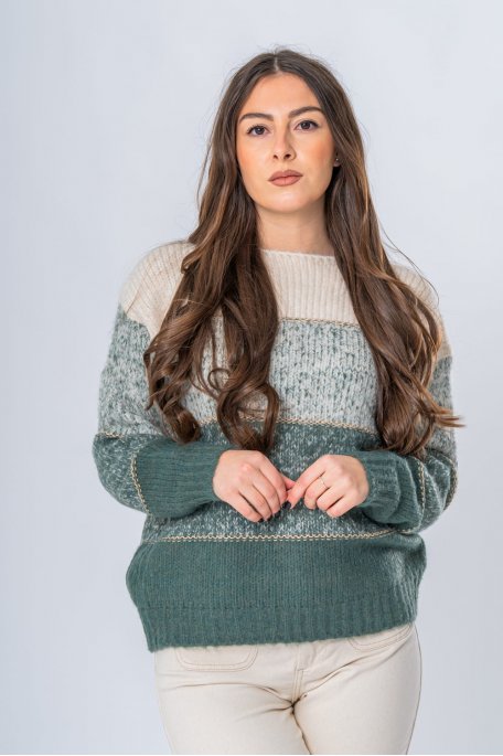 Pull vert camaieu deals