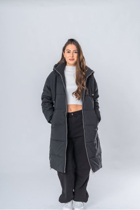 copy of Long-sleeved hooded jacket, black