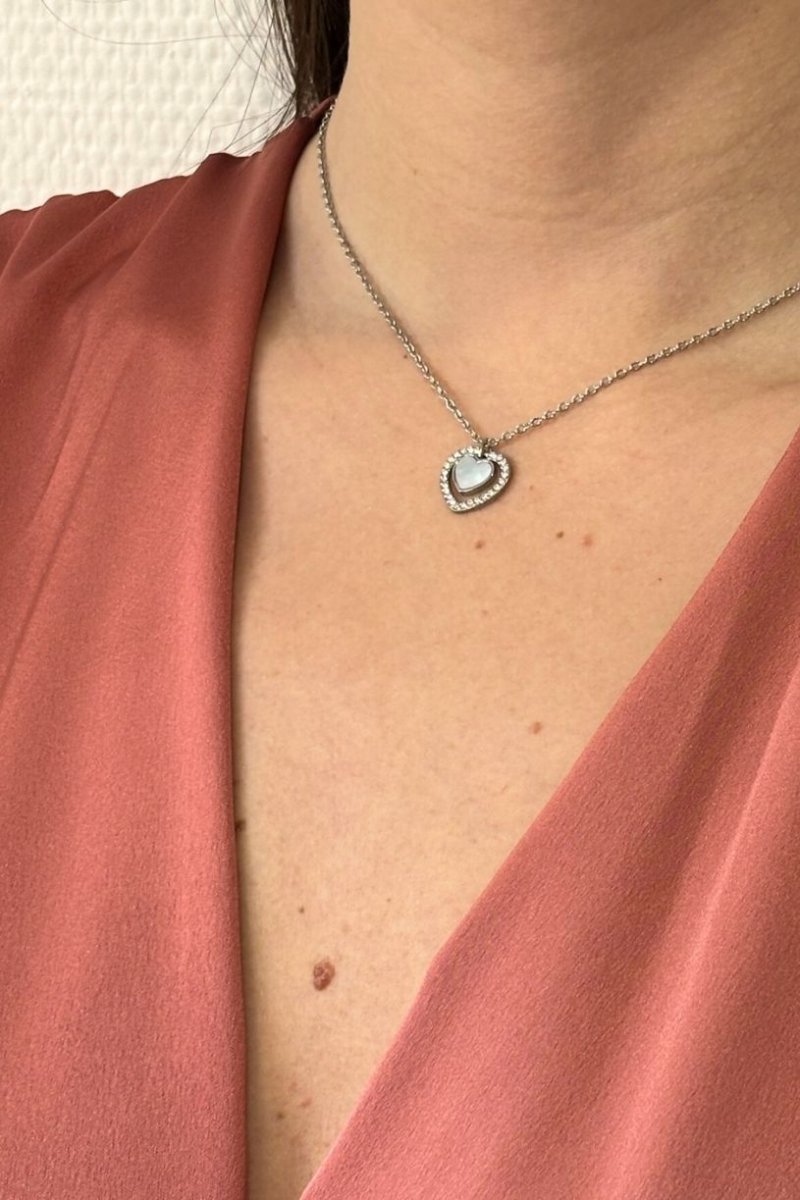 Collier cœur - Vue portée Collier cœur - Vue portée