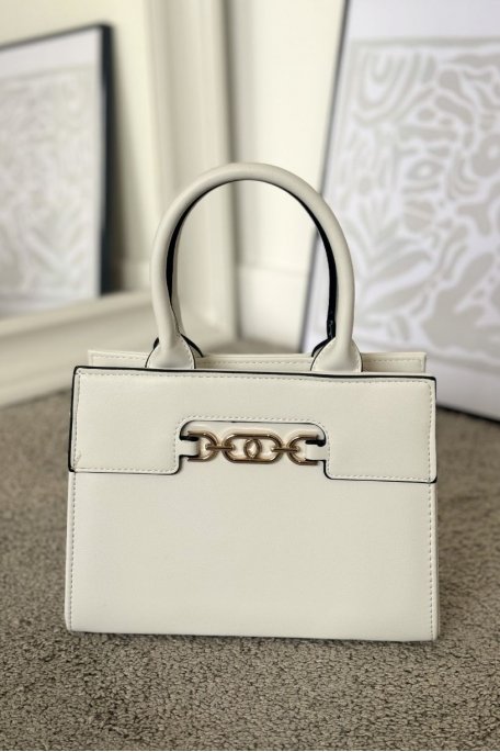 White gold jewel handbag