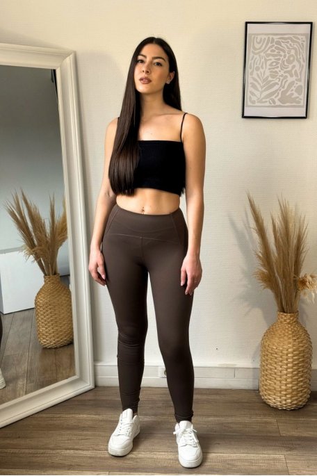 Brown push-up leggings