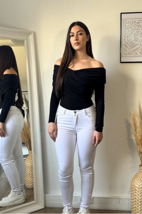 Weiße Skinny Jeans