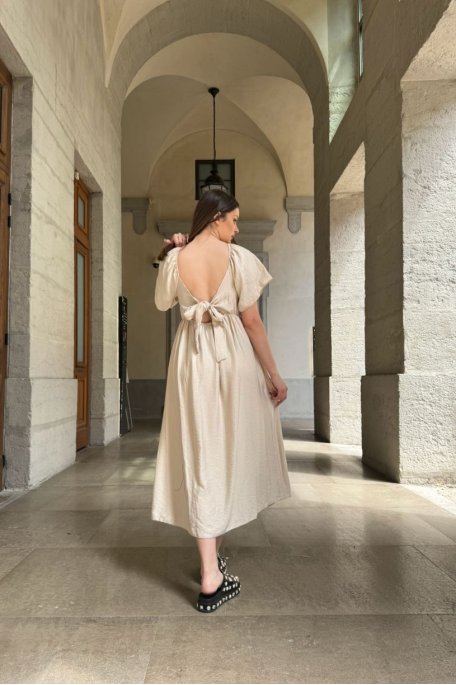 copy of Long dress with black back bow