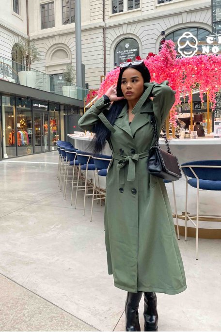 Trench vert femme deals