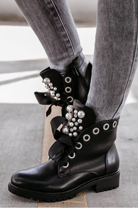 Bottines lacees sale
