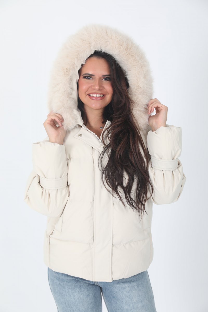 Down jacket beige 2025