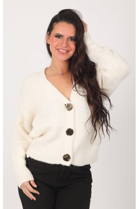 Strickweste Beige