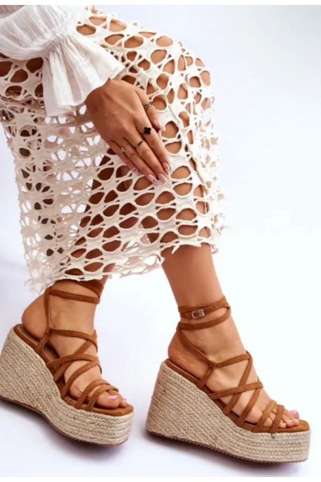 Keilabsatz Alicia camel